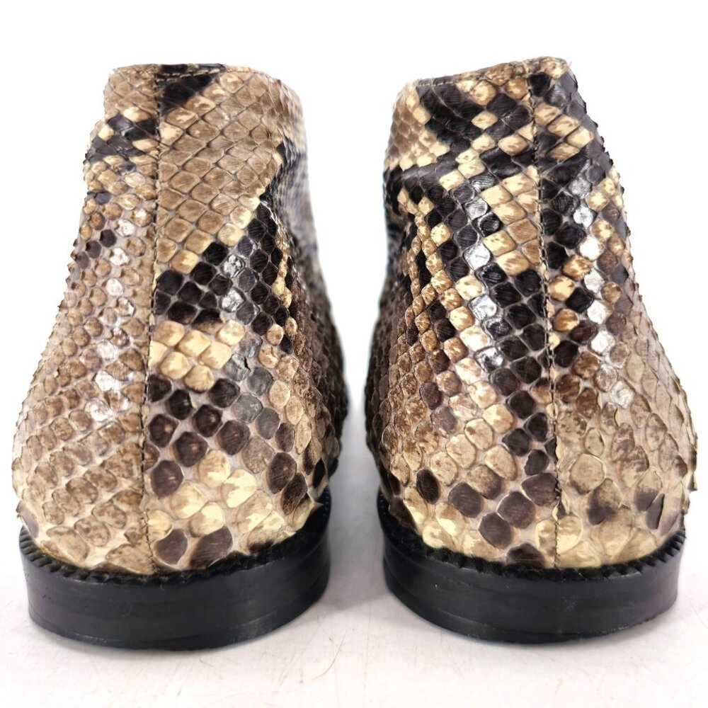 Carel Paris Italy Exotic Snakeskin Leather Ankle Chukka Boots Womens 6.5 Booties - Picture 6 of 11